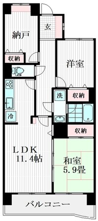 ライオンズマンション谷塚仲町の物件間取画像